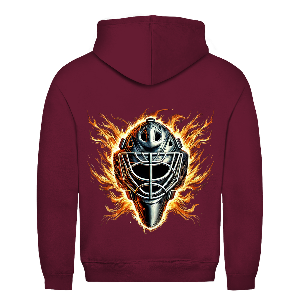 Unisex Hoodie BURNING MASK (back)