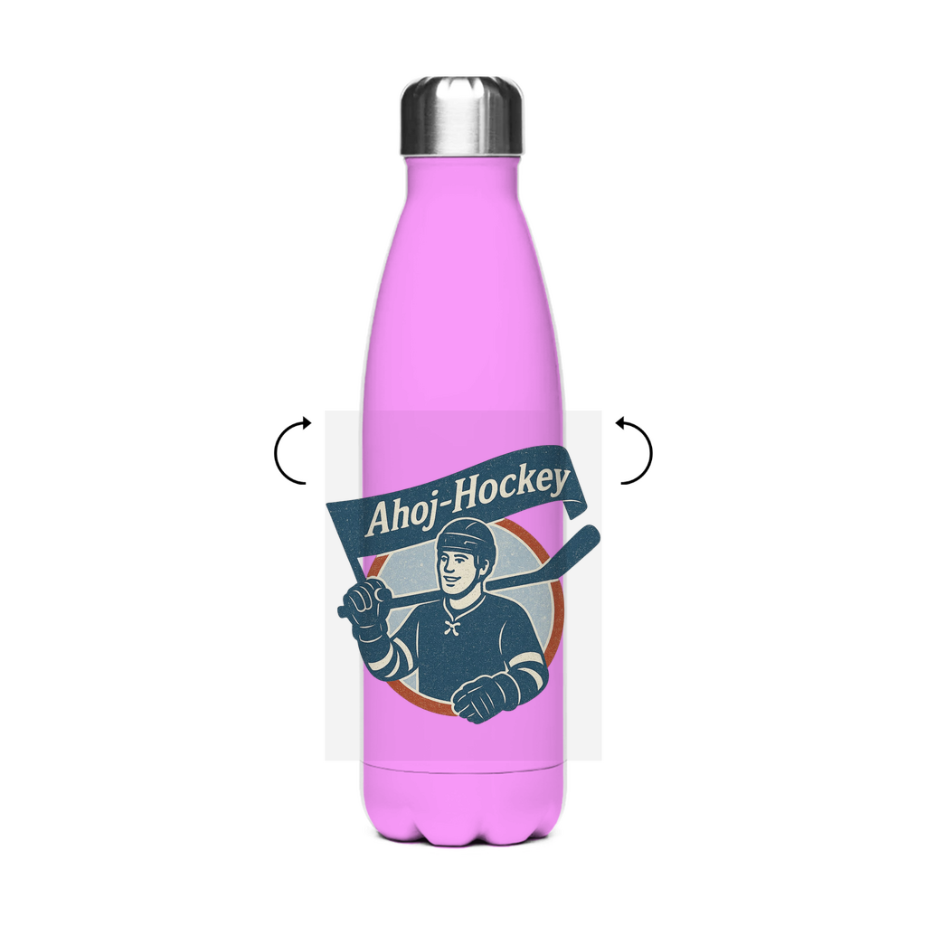 Edelstahl-Thermoflasche AHOJ-HOCKEY VINTAGE