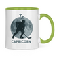 Tasse zweifarbig STERNZEICHEN CAPRICORN / STEINBOCK
