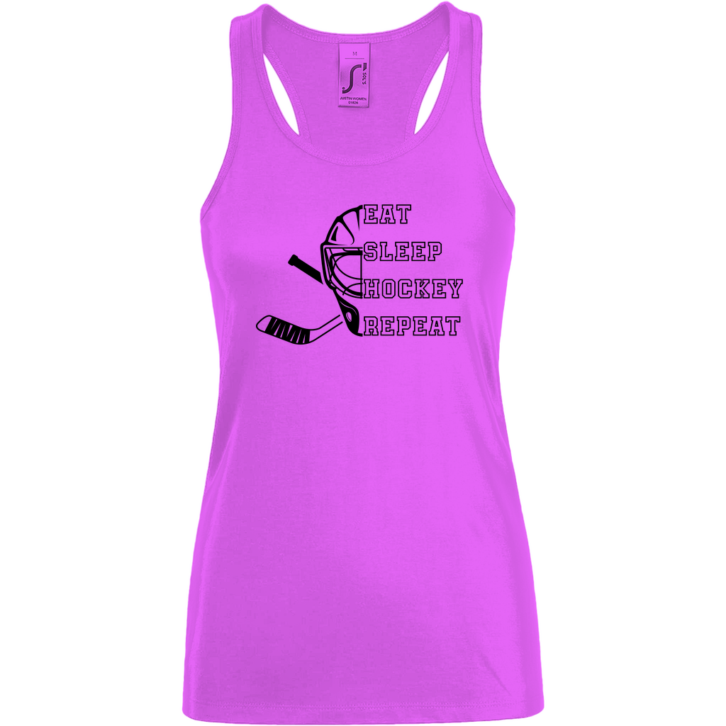 Ladies Tank Top EAT, SLEEP GOALIE