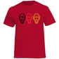 T-Shirt TEAM GOALIE MASKE SCHWARZ-ROT-GOLD