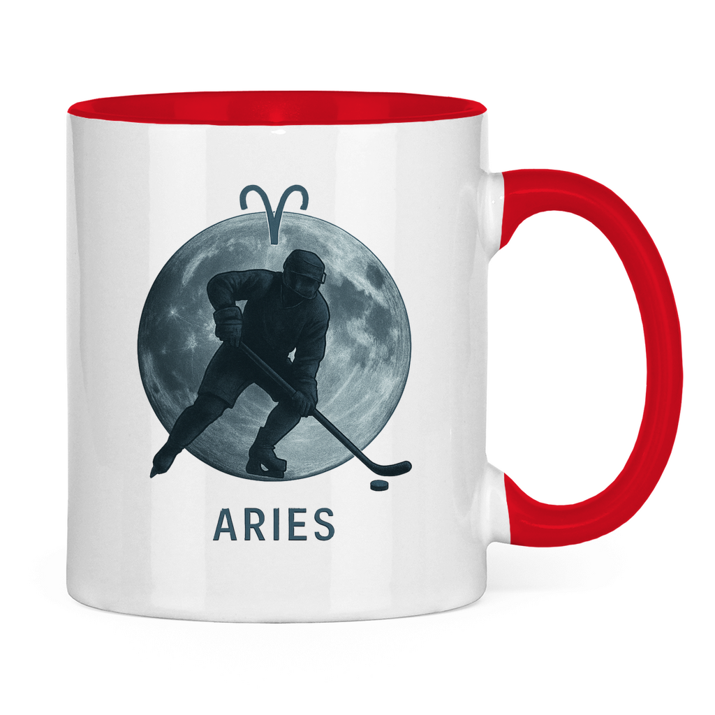 Tasse zweifarbig STERNZEICHEN ARIES / WIDDER