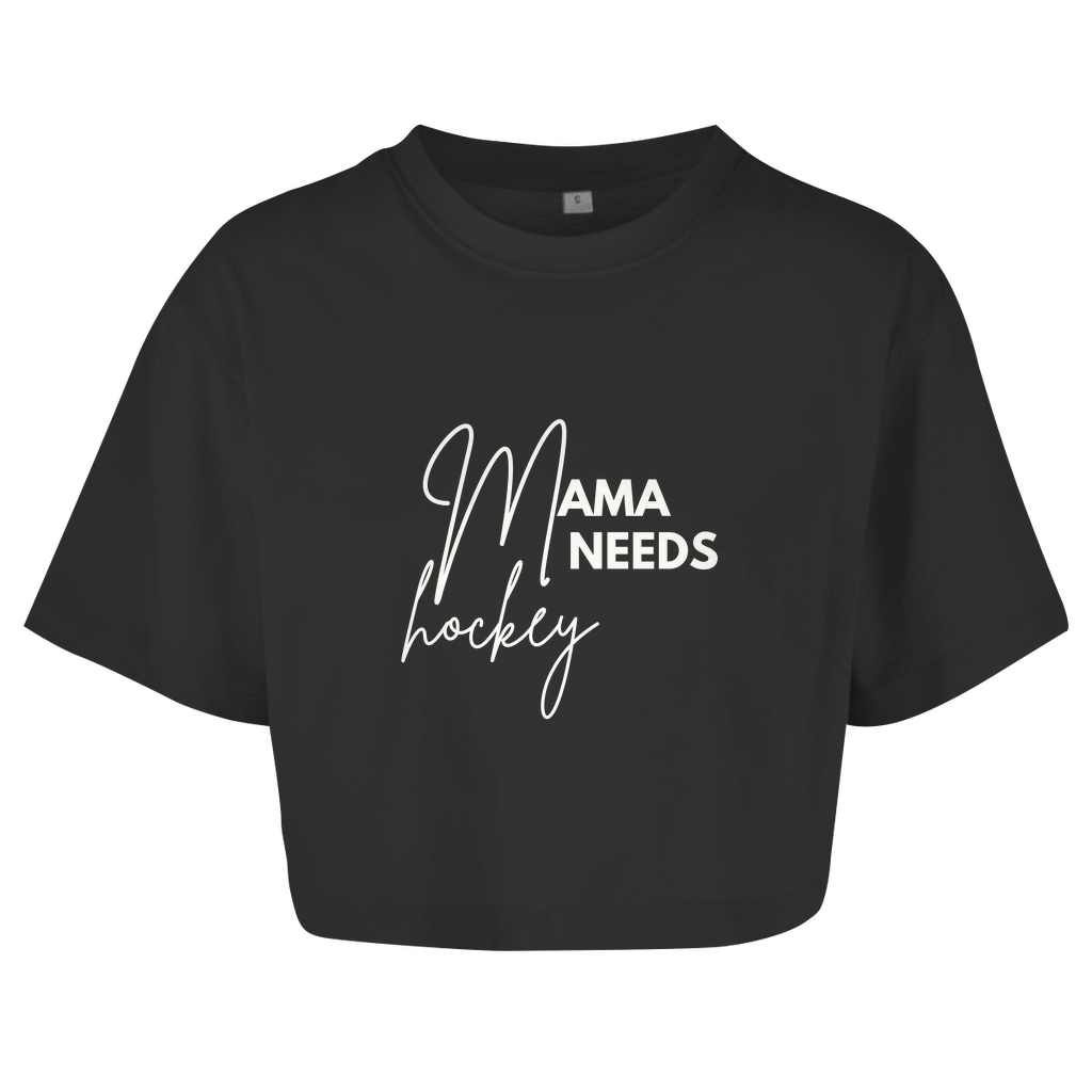 Ladies Crop Top MAMA NEEDS HOCKEY