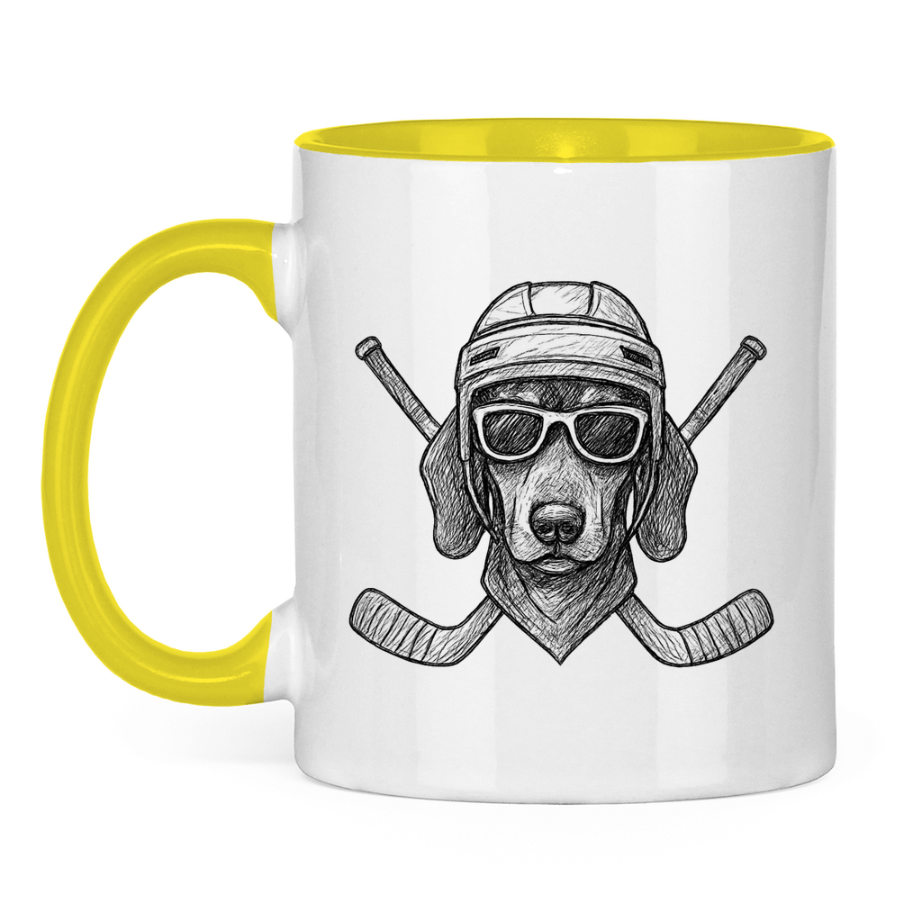 Tasse zweifarbig COOL HOCKEYDOG