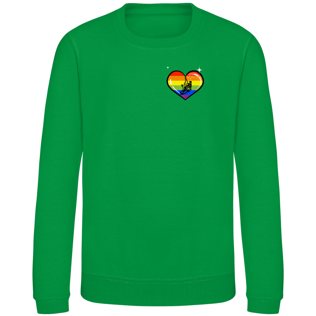 Kids Sweatshirt RAINBOW SKATE HEART