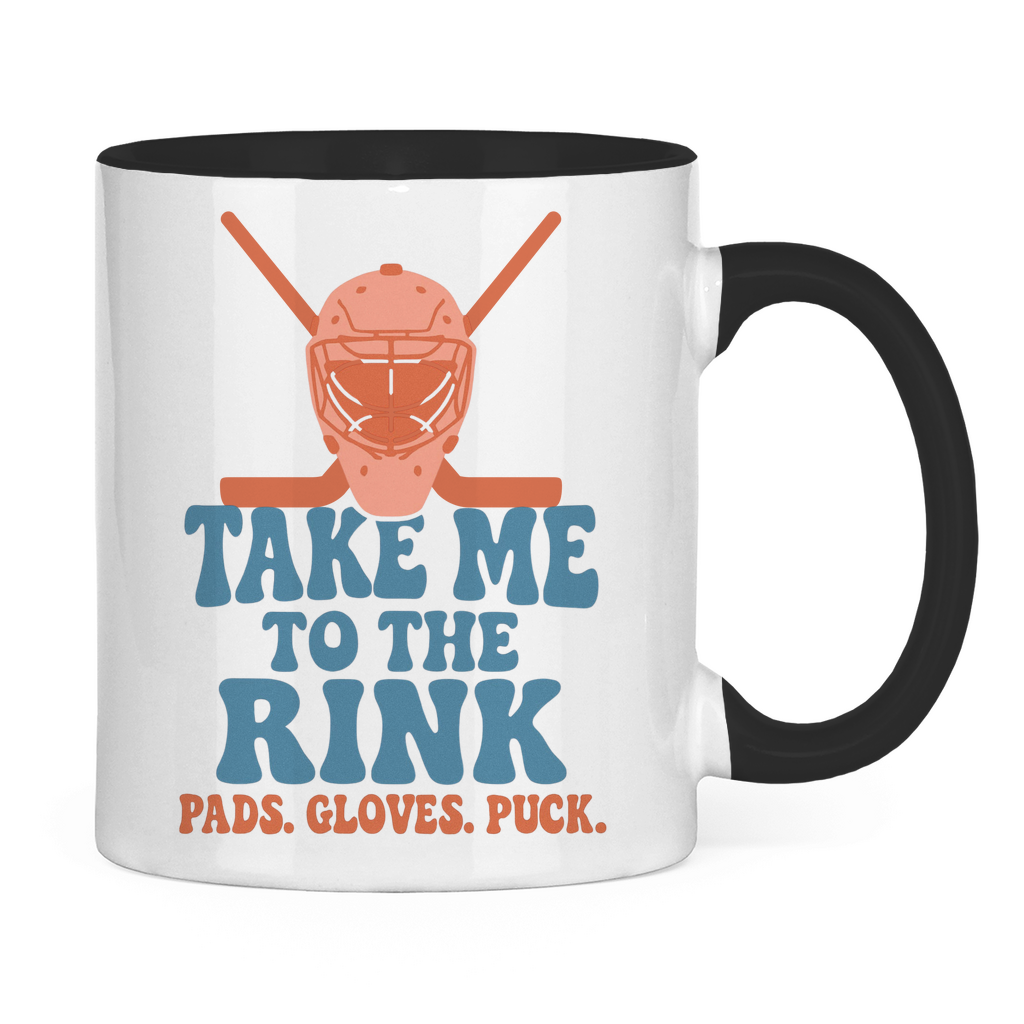 Tasse zweifarbig TAKE ME TO THE RINK GOALIE