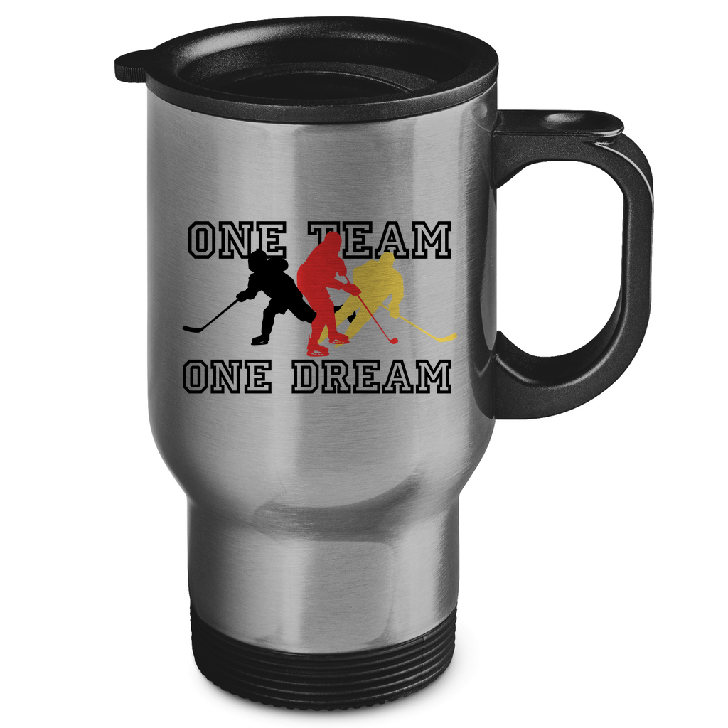 Edelstahl-Thermobecher ONE TEAM-ONE DREAM GER