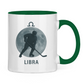 Tasse zweifarbig STERNZEICHEN LIBRA / WAAGE
