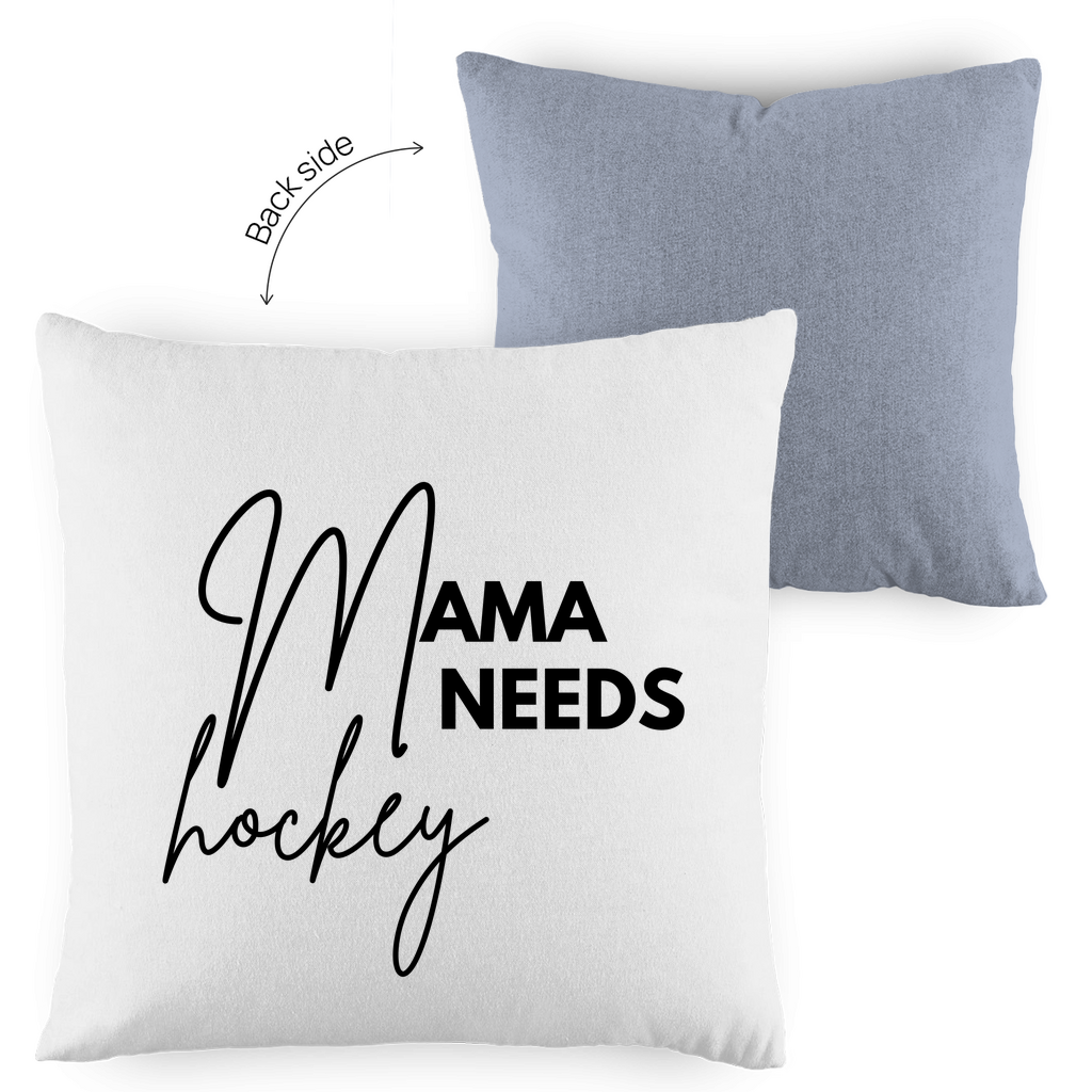 Kopfkissen zweifarbig MAMA NEEDS HOCKEY