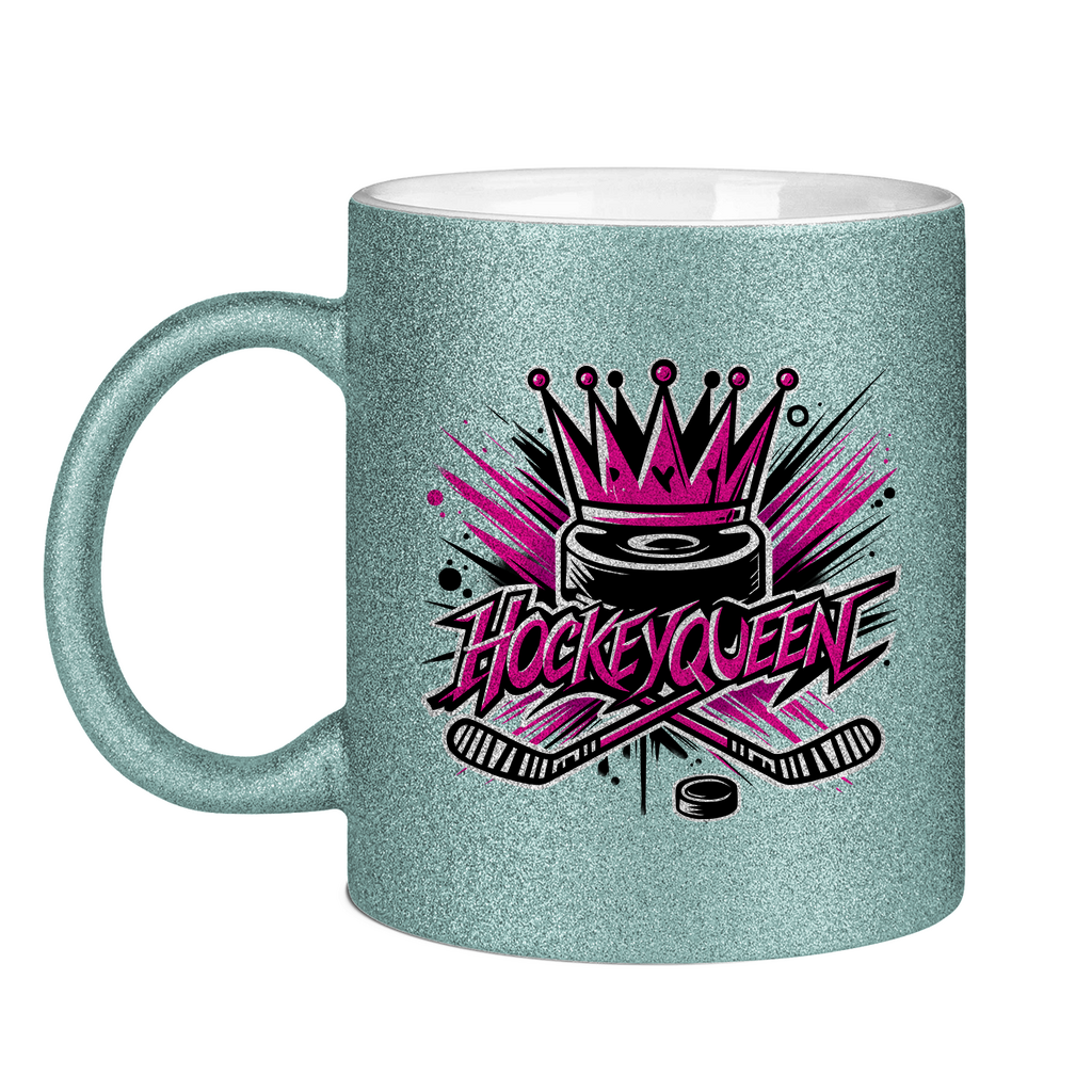 Glitzertasse HOCKEYQUEEN