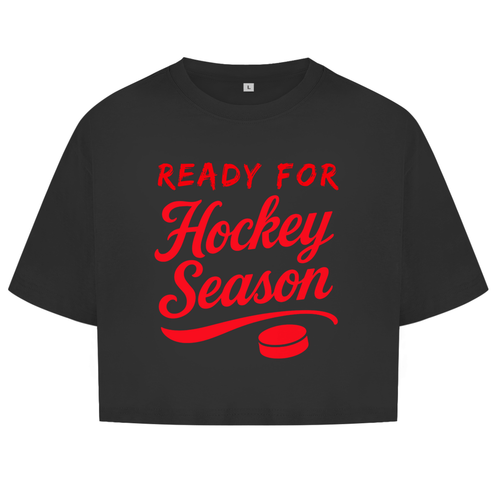 Ladies Crop Top READY FOR HOCKEY SEASON