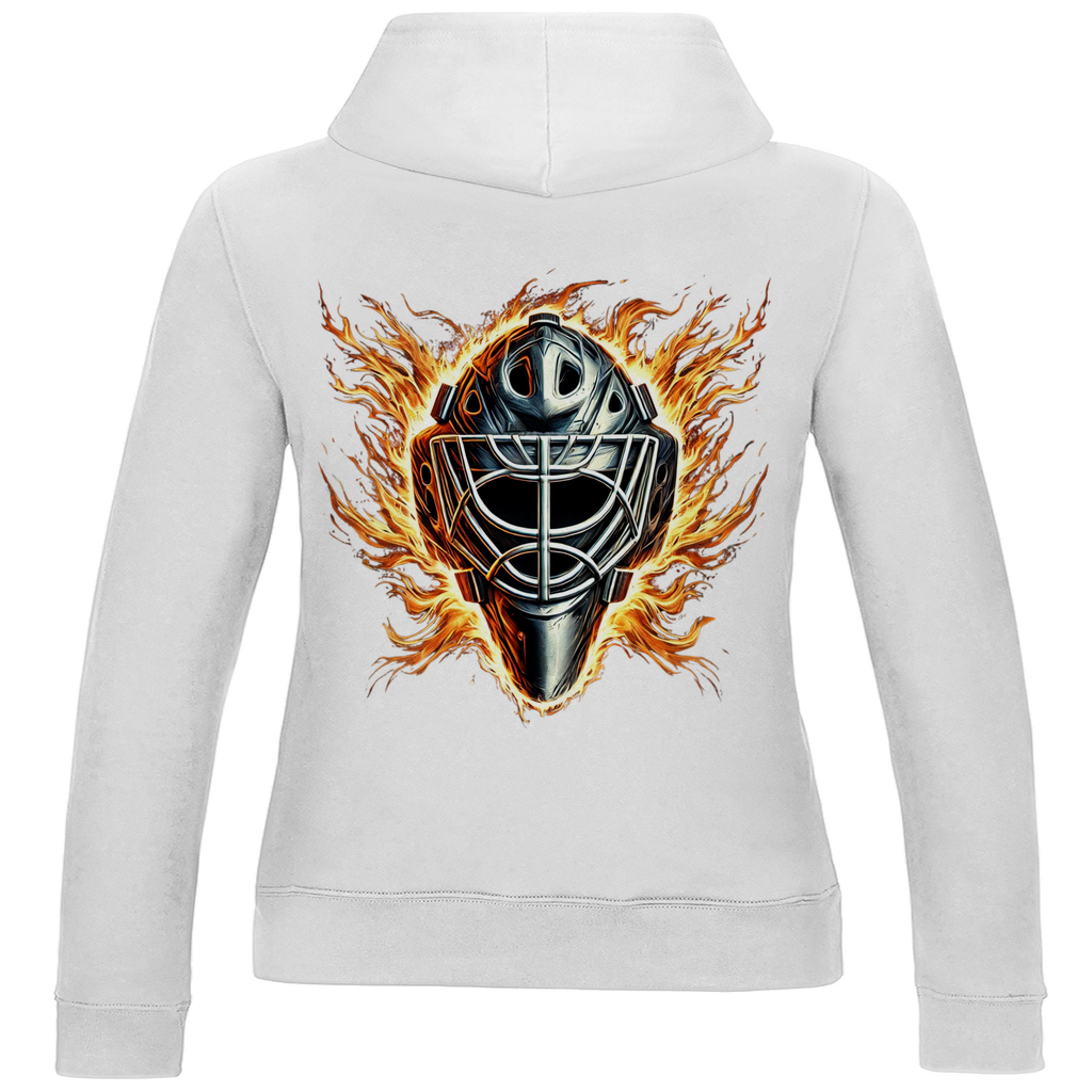 Ladies Hoodie BURNING MASK (back)
