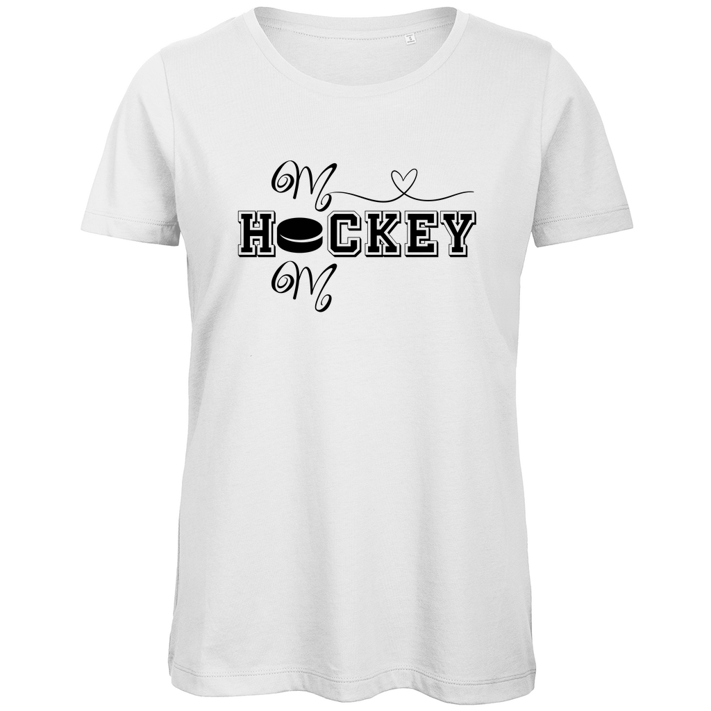 Ladies T-Shirt HOCKEY MOM HEART