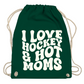 Turnbeutel I LOVE HOCKEY & HOT MOMS