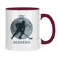 Tasse zweifarbig STERNZEICHEN AQUARIUS / WASSERMANN