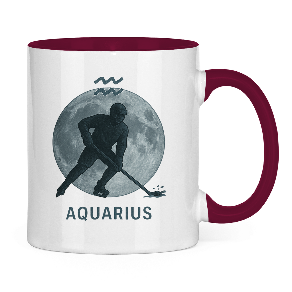 Tasse zweifarbig STERNZEICHEN AQUARIUS / WASSERMANN