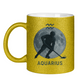 Glitzertasse STERNZEICHEN AQUARIUS / WASSERMANN