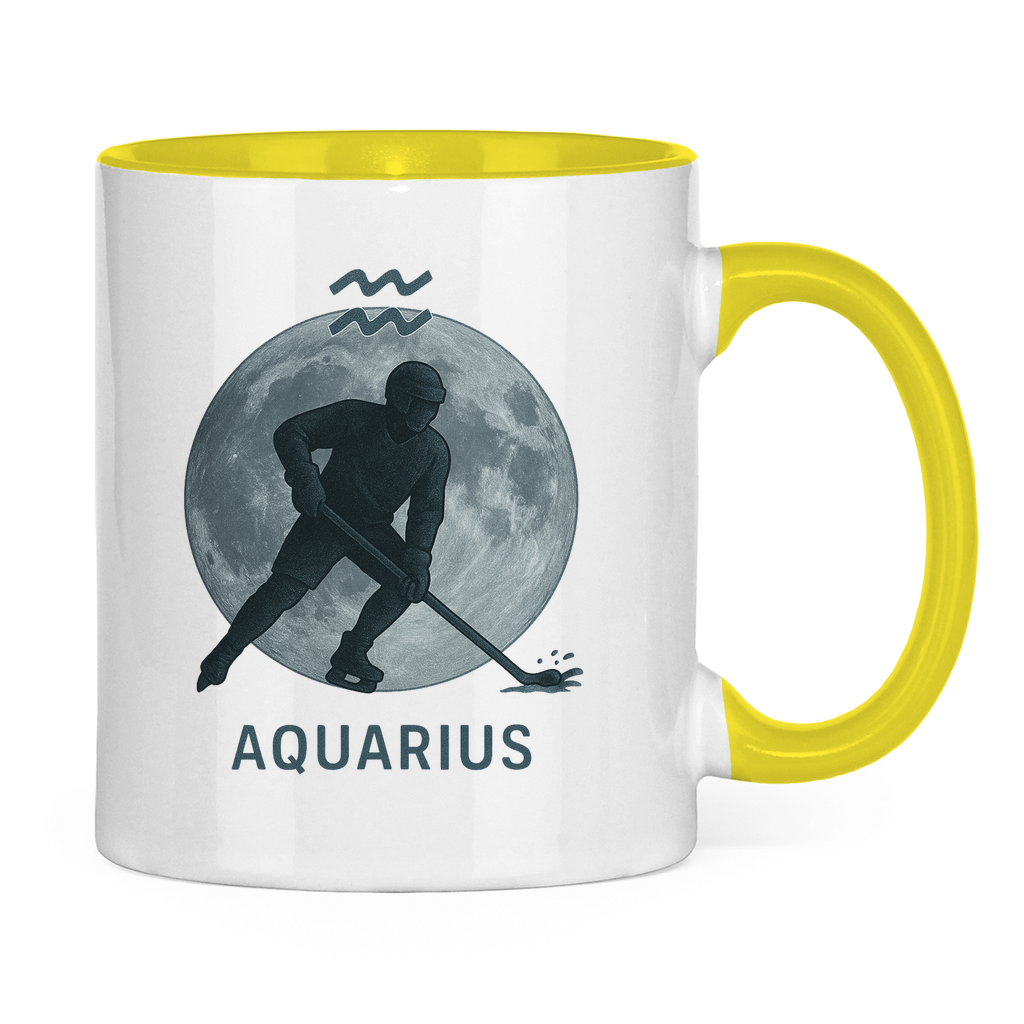 Tasse zweifarbig STERNZEICHEN AQUARIUS / WASSERMANN