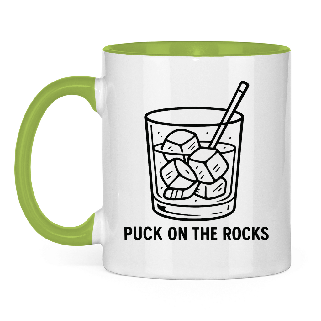 Tasse zweifarbig PUCK ON THE ROCKS