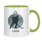 Tasse zweifarbig STERNZEICHEN LIBRA / WAAGE
