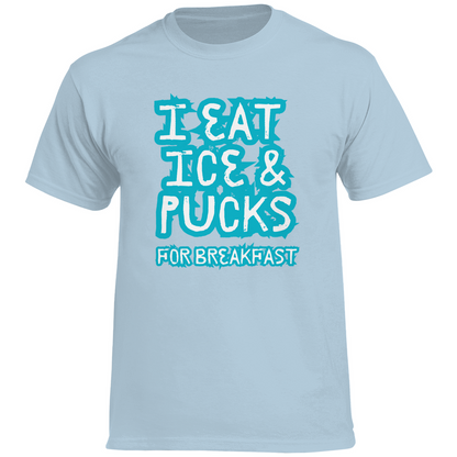 T-Shirt EAT ICE & PUCKS FOR BREAKFAST