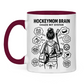 Tasse zweifarbig HOCKEYMOM BRAIN