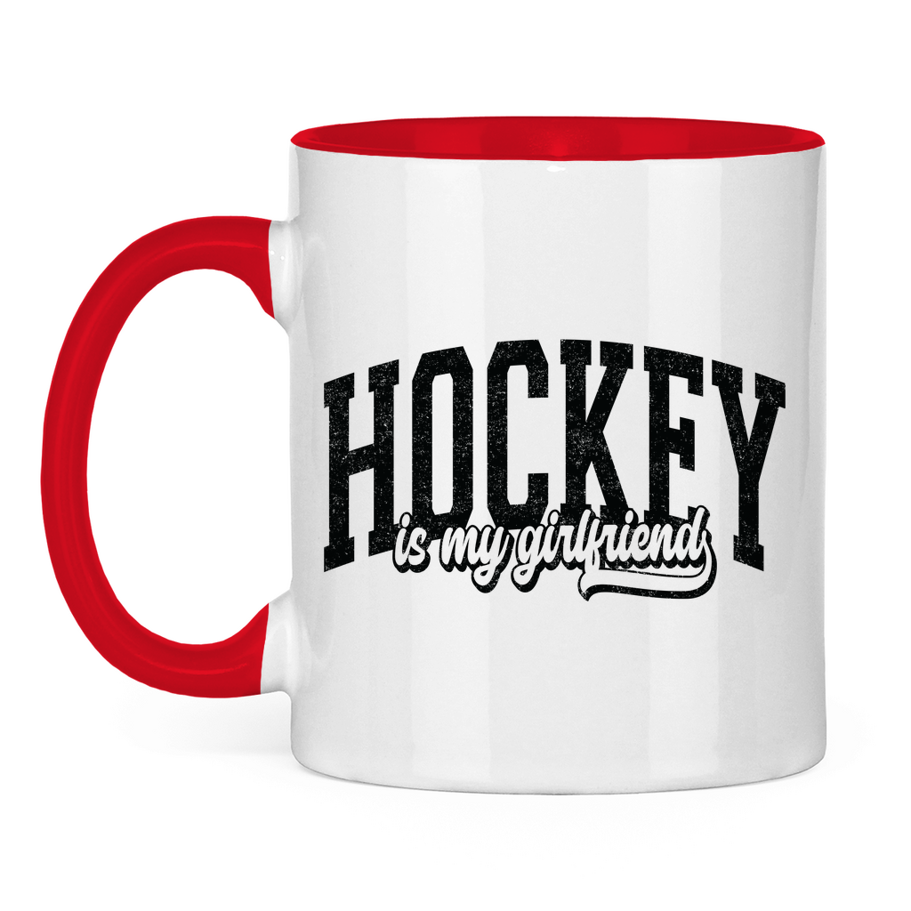 Tasse zweifarbig HOCKEY IS MY GIRLFRIEND
