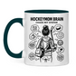 Tasse zweifarbig HOCKEYMOM BRAIN