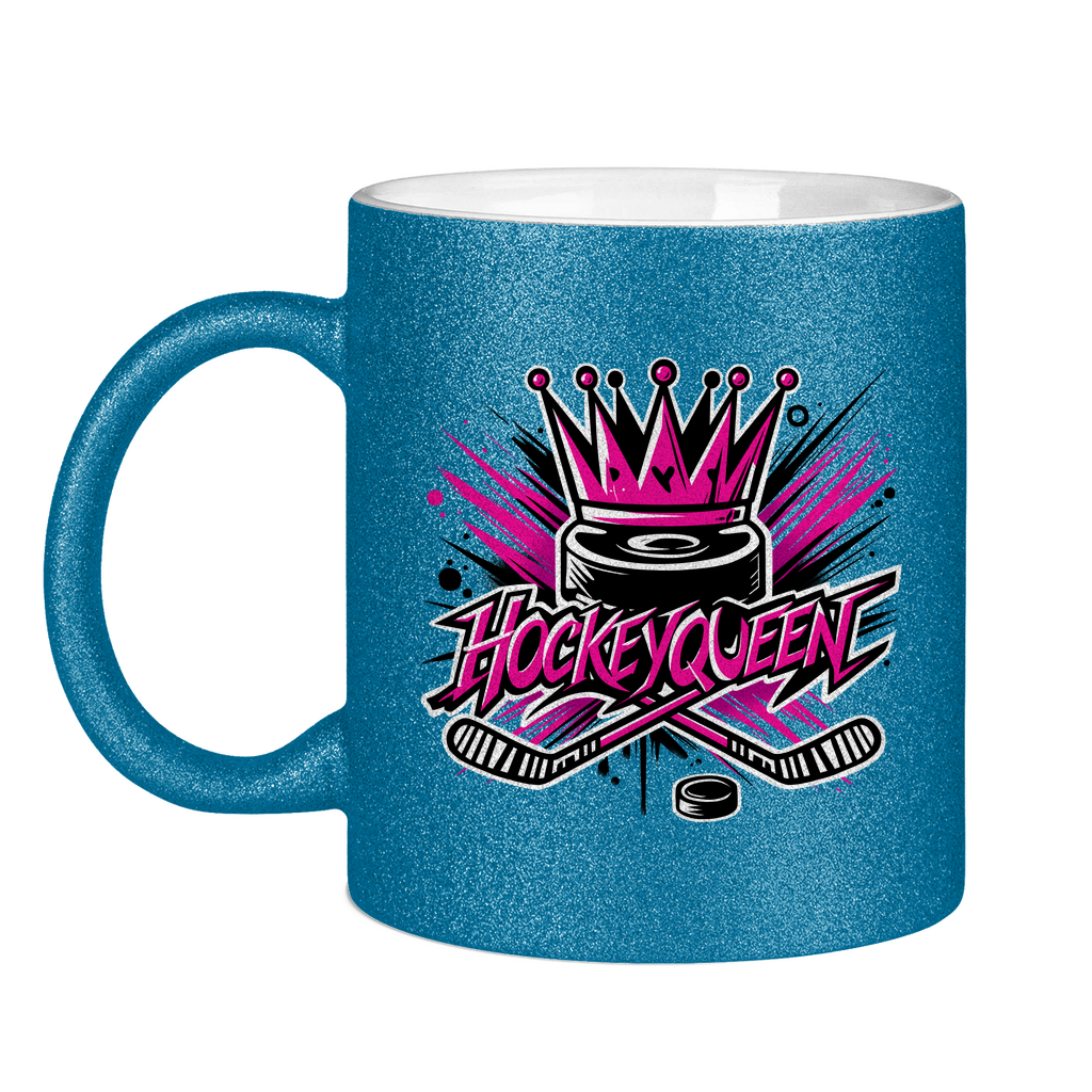 Glitzertasse HOCKEYQUEEN
