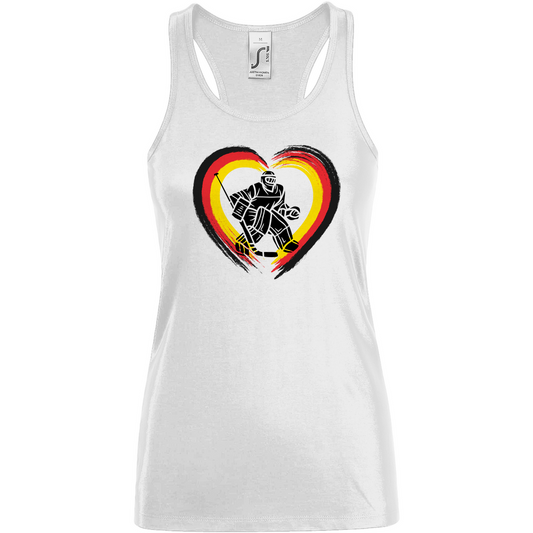 Ladies Tank Top HEART GERMANY GOALIE