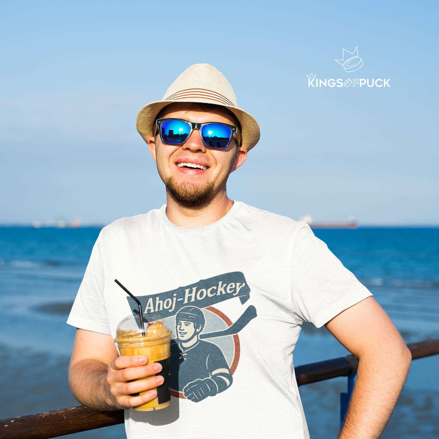 T-Shirt AHOJ-HOCKEY VINTAGE
